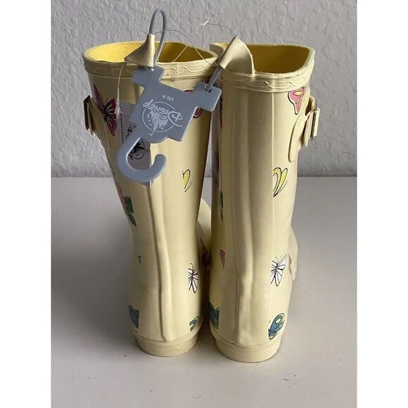 Disney Parks Epcot Flower & Garden Festival Rubber Yellow Rain Boots Women’s 9 - Picture 5 of 9